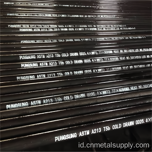 ASTM A213 T12/T11/T91 PIPA BOILER Paduan Tinggi Tinggi